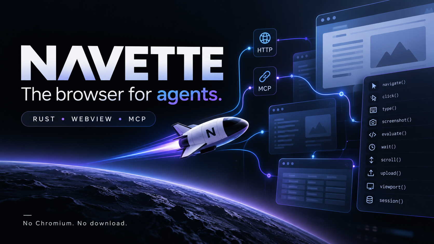 navette — the browser for agents