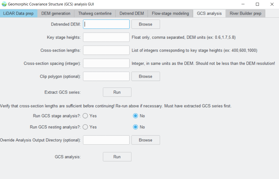 Preview of the Graphic User Interface (GUI)