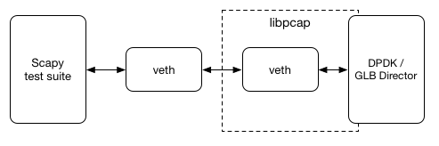 GLB's Scapy test setup