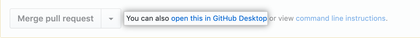 Link to open a pull request locally in Desktop