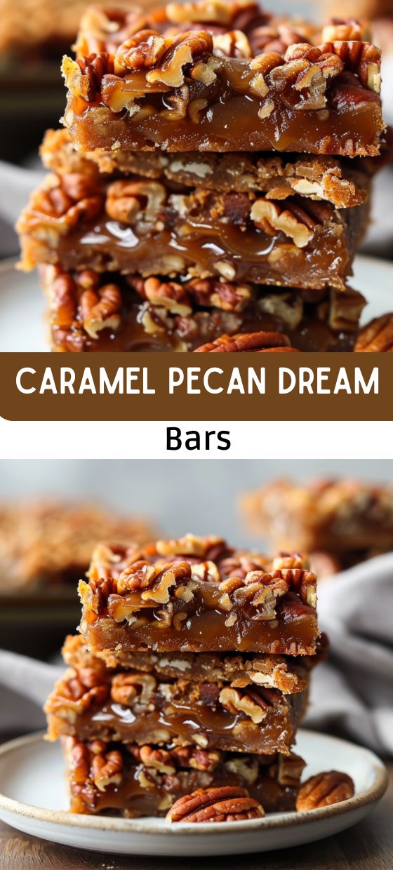 Caramel Pecan Dream Bars