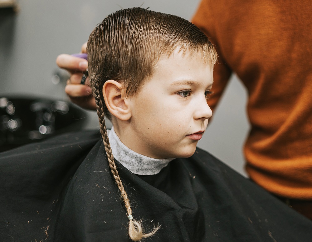 little boy's rattail braid