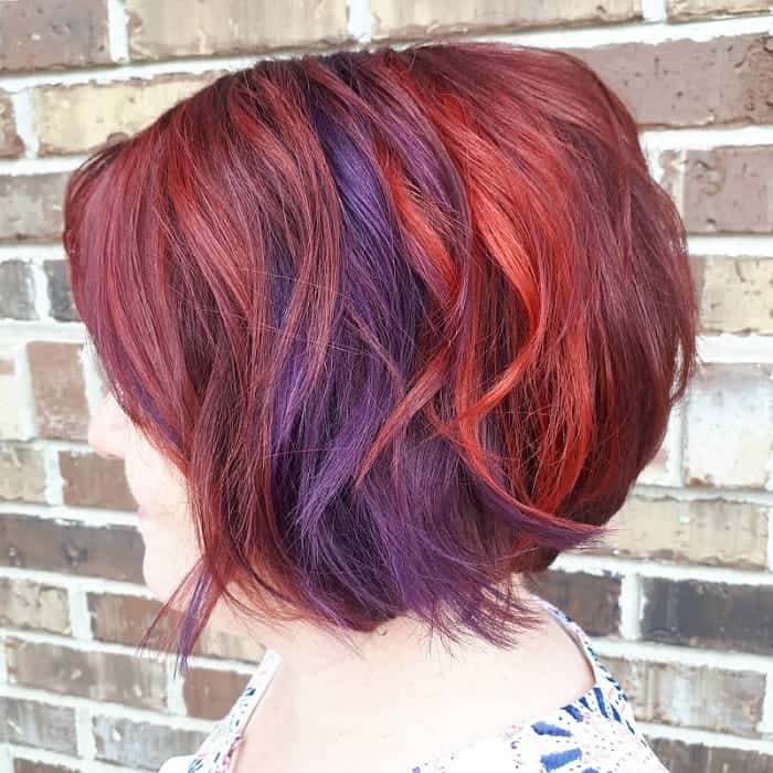 Red and Purple Bob