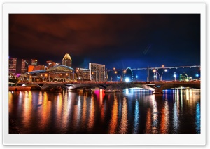 Bridge In Singapore Ultra HD Wallpaper for 4K UHD Widescreen Desktop, Lockscreen, Screensaver, TV, Tablet, Smartphone