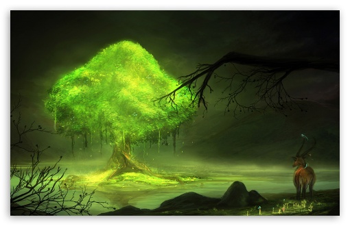 Glowing Tree UltraHD Wallpaper for UHD 16:9 ; HD 16:9 ; Widescreen 16:10 5:3 ; Fullscreen 4:3 5:4 3:2 ; Tablet 1:1 ; Mobile 3:4 ;