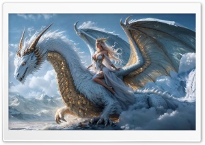 The Dragon s Enchanted Realm Ultra HD Wallpaper for 4K UHD Widescreen Desktop, Lockscreen, Screensaver, TV, Tablet, Smartphone