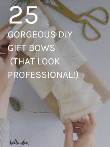 DIY gift bows