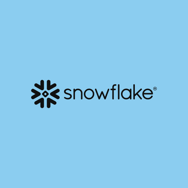 Snowflake logo.