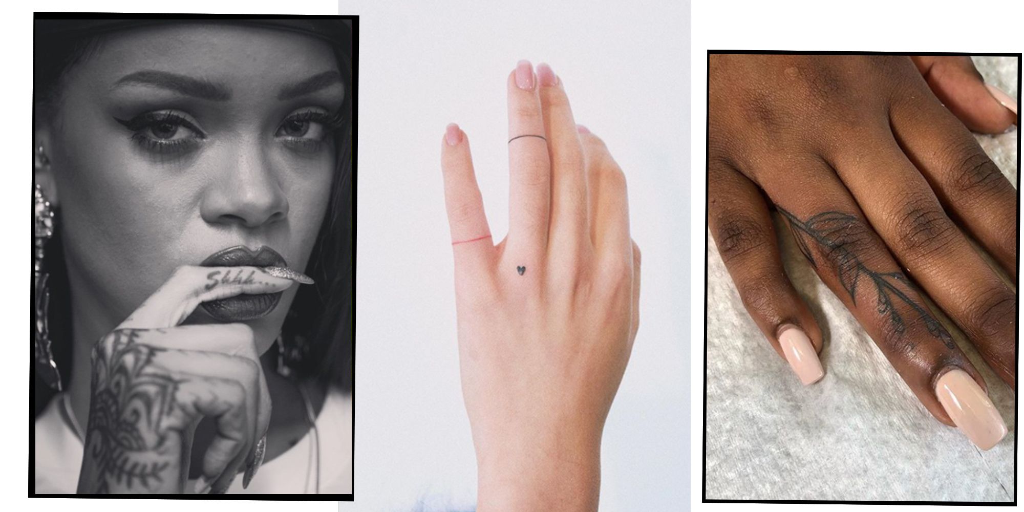 Handpoke finger and hand tattoos  rsticknpokes