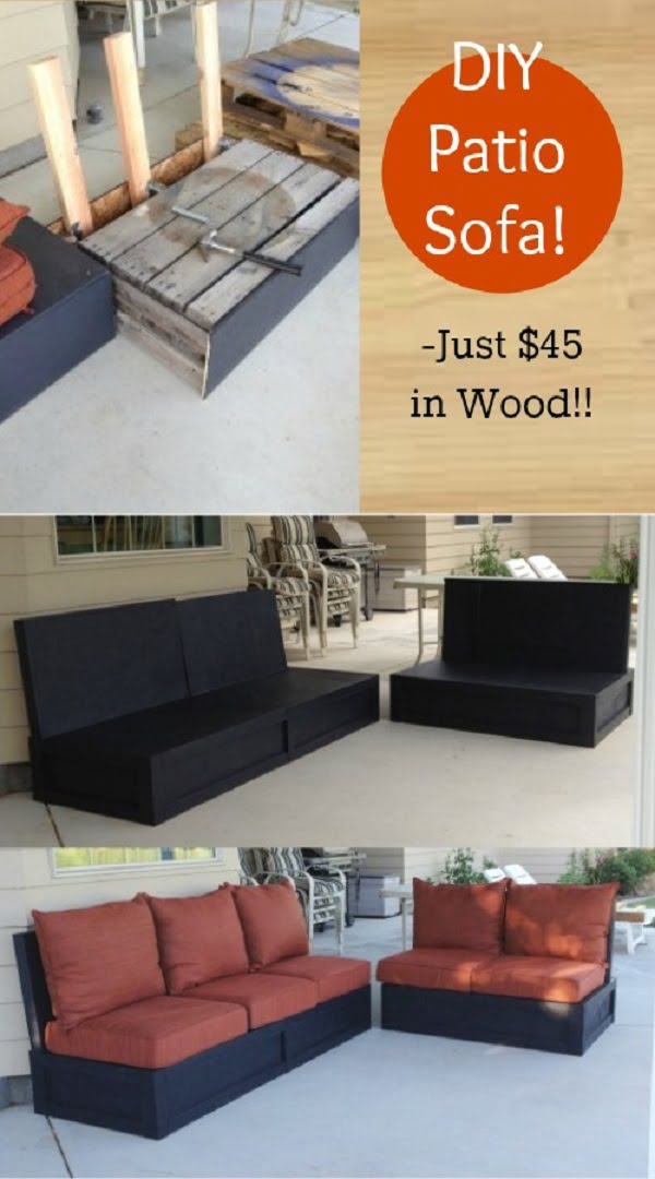 How to build a  patio couch 