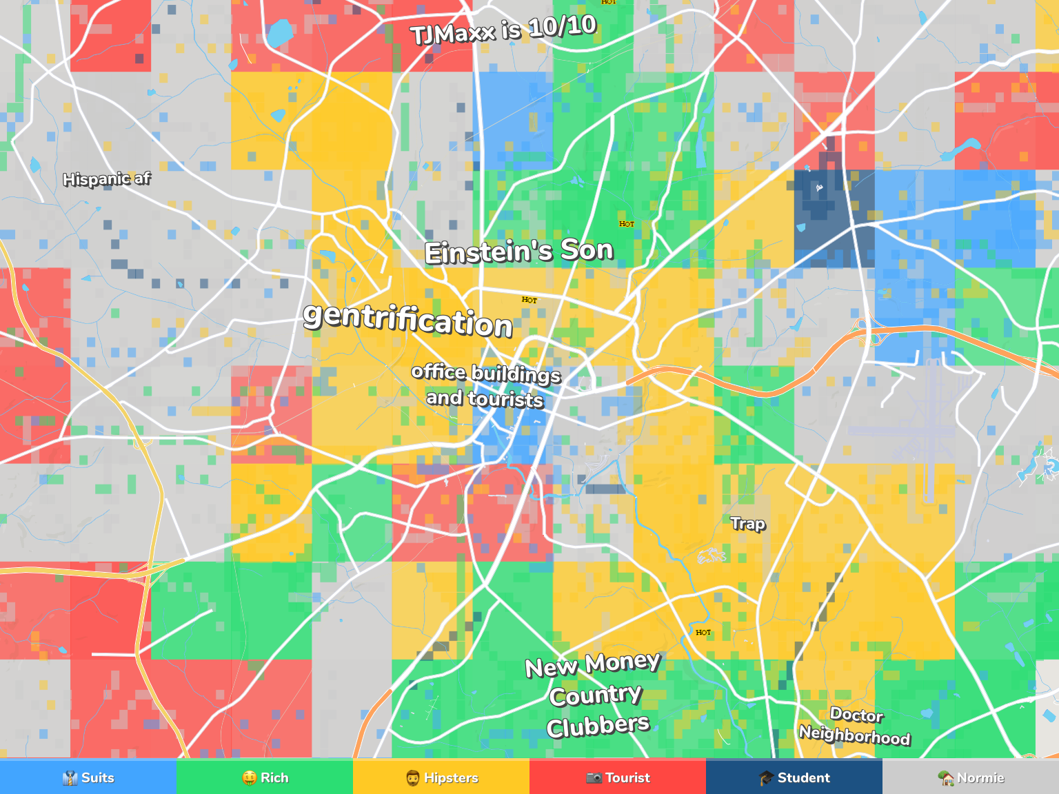 Greenville Neighborhood Map