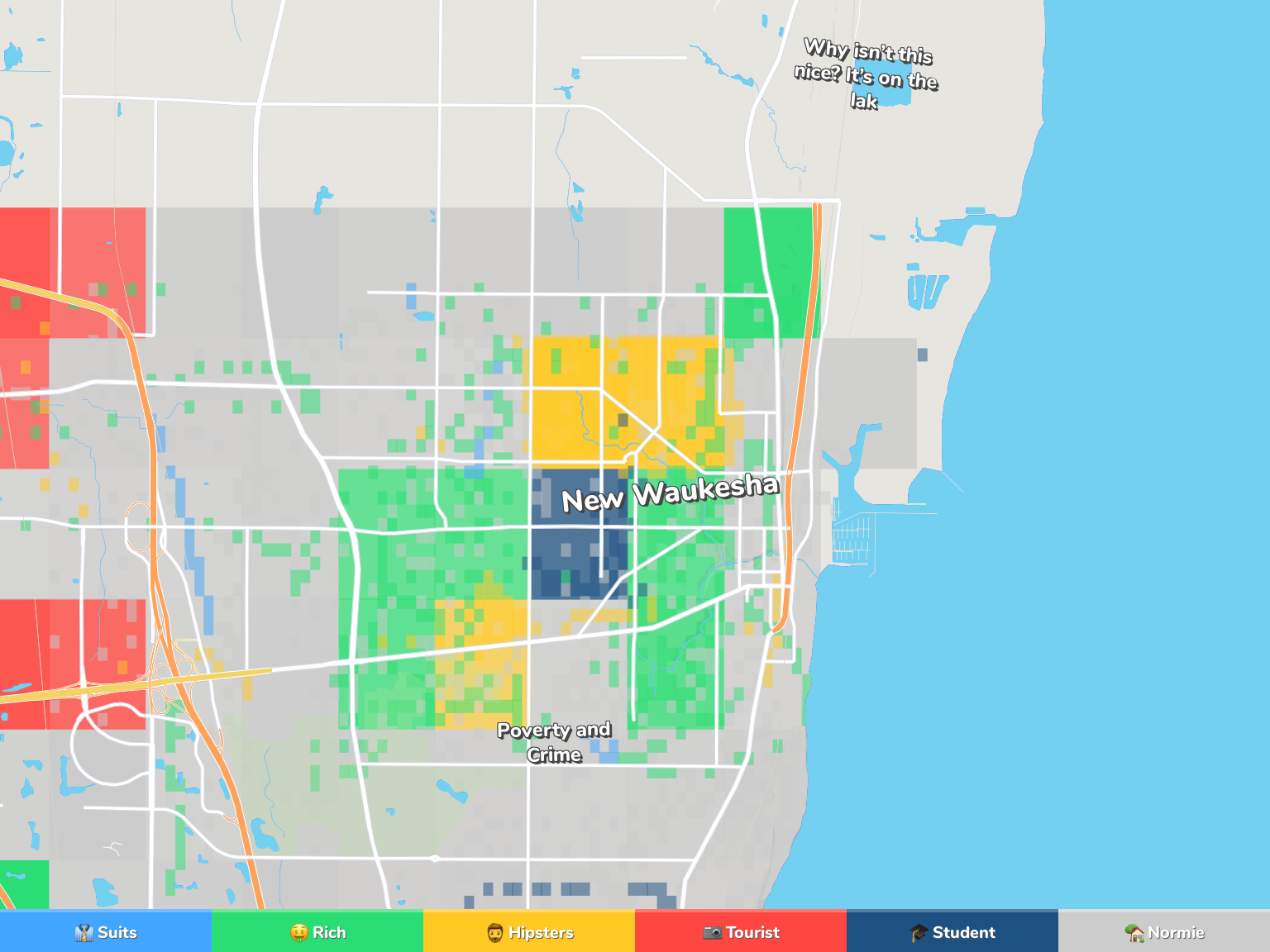 Waukegan Neighborhood Map