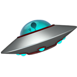 Flying Saucer Emoji, Apple style