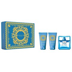 Komplekt Versace Man Eau Fraiche EDT meestele: Tualettvesi 50 ml + dušigeel 50 ml + habemeajamisjärgne palsam 50 ml hind ja info | Parfüümid meestele | hansapost.ee