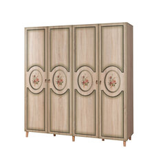 Riidekapp Kalune Design Wardrobe 863 (II), 180 cm, tamm/roheline hind ja info | Kapid | hansapost.ee