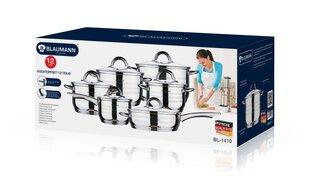 Blaumann Gourmet Line 12-osaline pottide komplekt Jumbo hind ja info | Potid | hansapost.ee