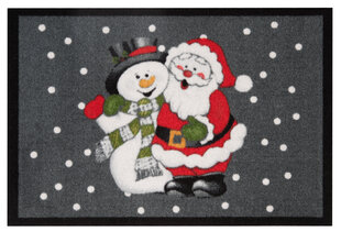 Uksematt Hanse Home Printy Santa and Snowman, 40x60 cm hind ja info | Uksematid | hansapost.ee