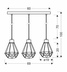 Rippvalgusti Candellux Primo 33-00231 hind ja info | Rippvalgustid | hansapost.ee