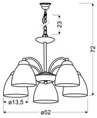 Rippvalgusti Candellux Uli hind ja info | Rippvalgustid | hansapost.ee