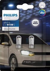 Pirn Philips W5W T10 12V Ultinon Pro3100 LED 6500K, 2 tk hind ja info | Autopirnid | hansapost.ee