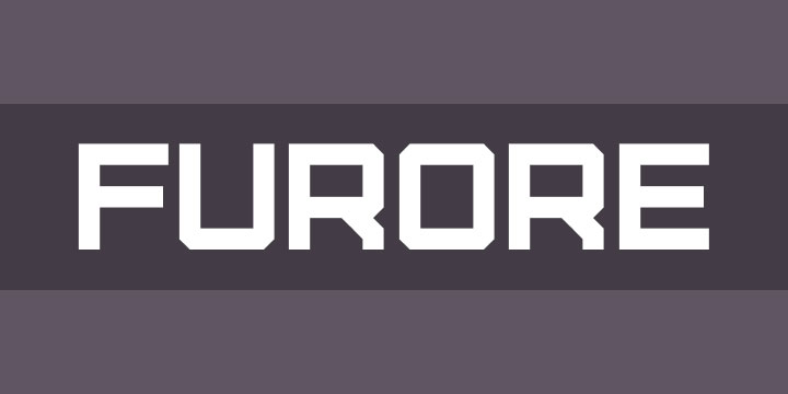 furore industrial font