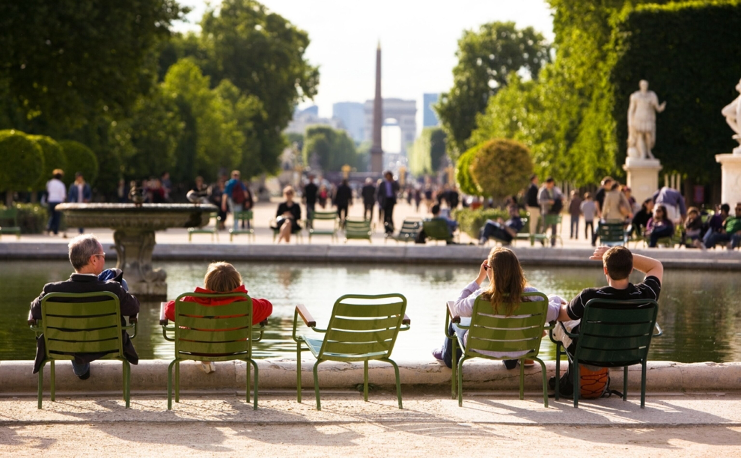 Jardin des Tuileries in Paris, France.