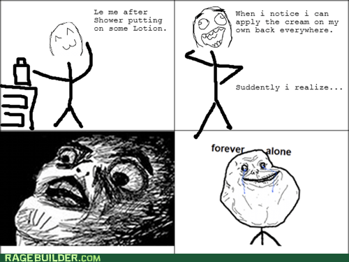 forever alone lotion Rage Comics raisin face - 6453582080