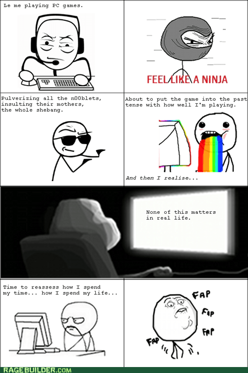 forever alone gaming rainbow guy feel like a ninja - 6948290816