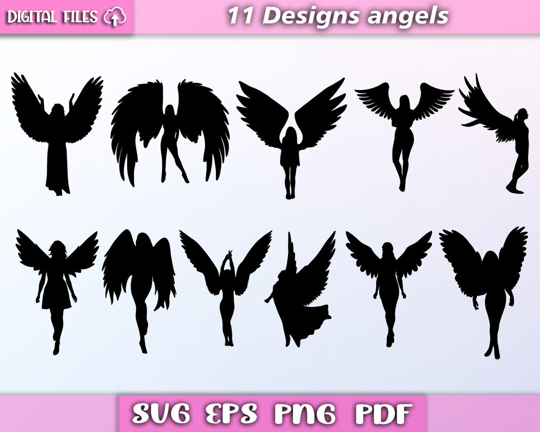 Angels Svg/ Angel Silhouette/ Angel Svg/ Girls Angel/ Sexy - Etsy