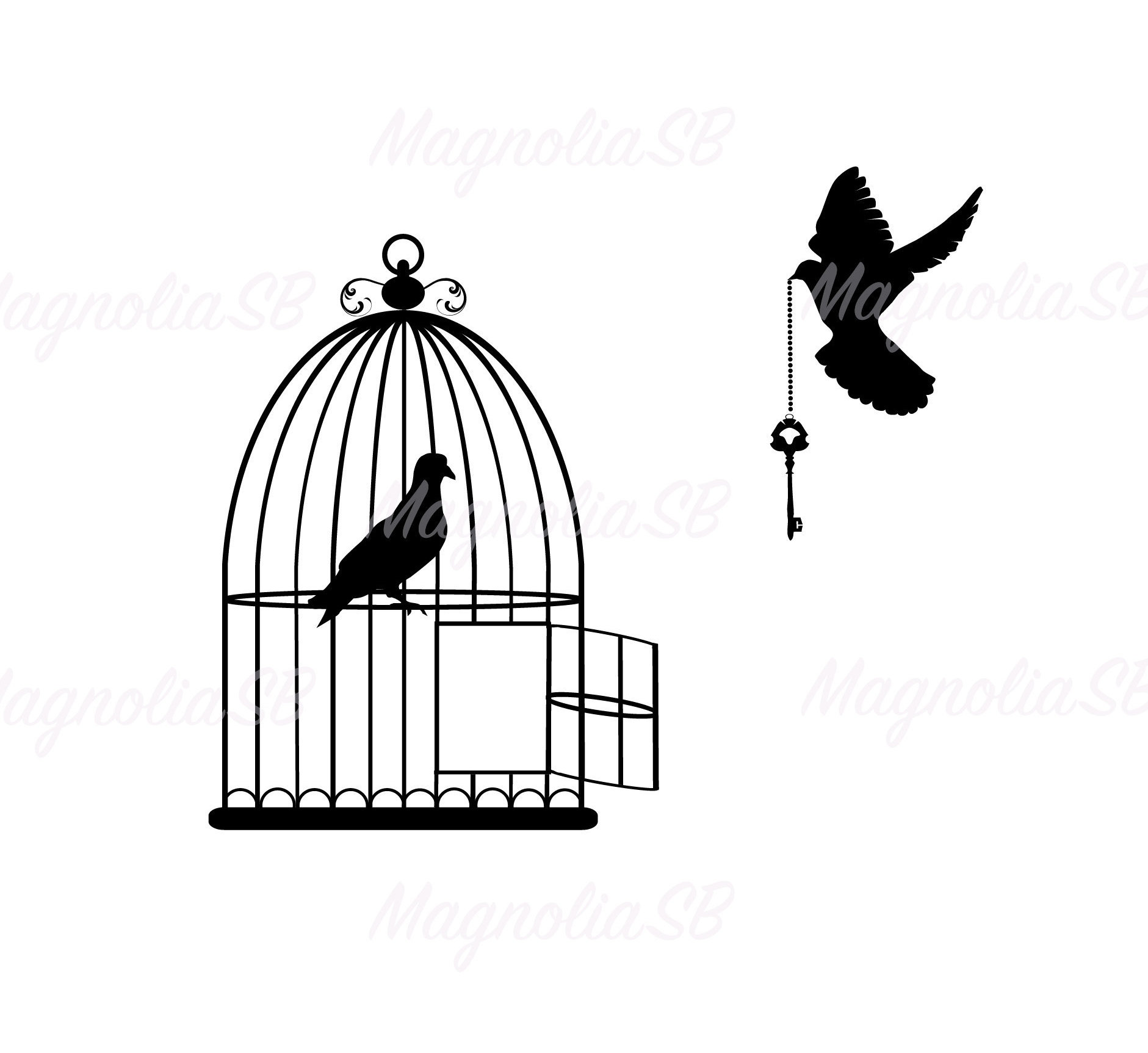 free bird clipart silhouette