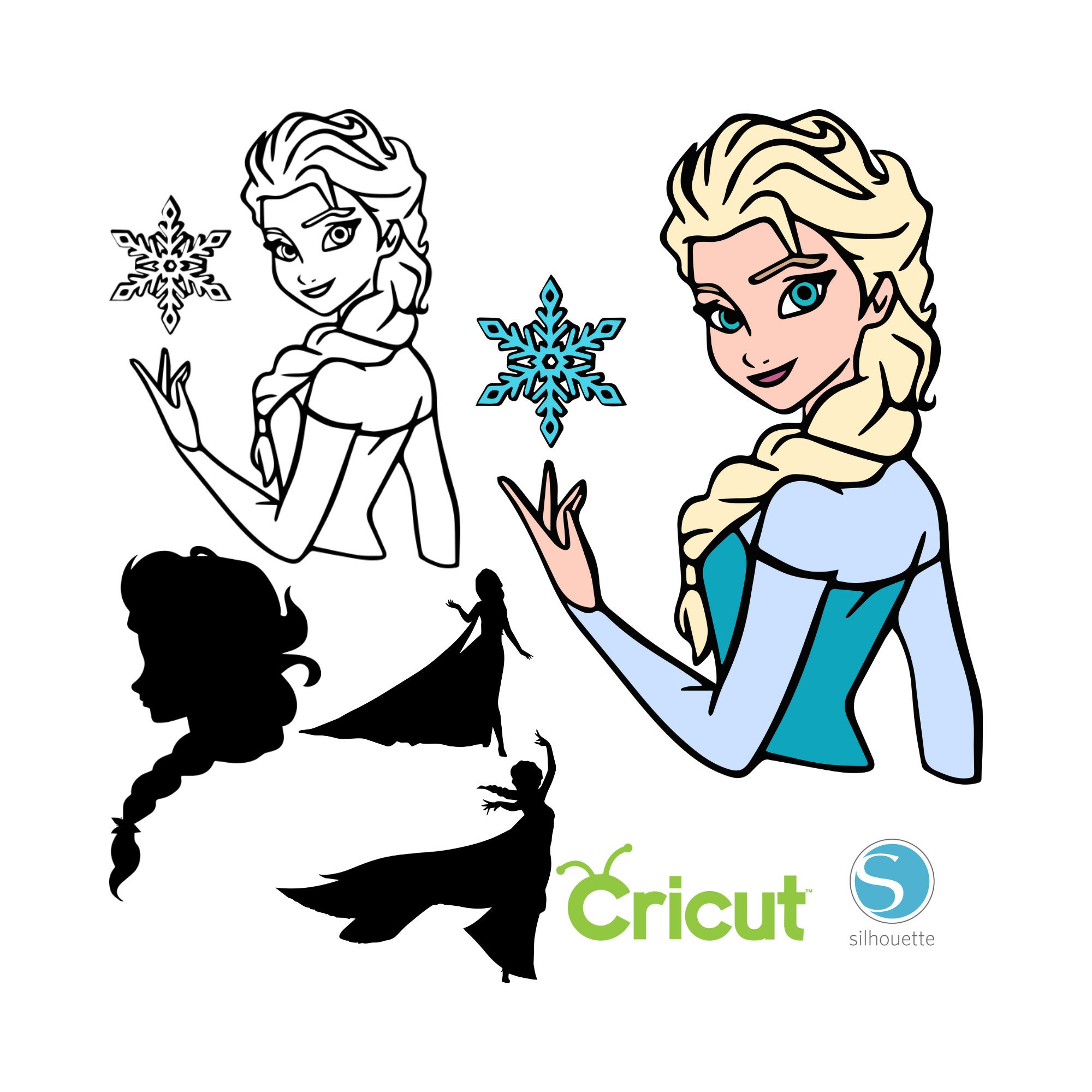 Frozen Clipart Svg Files For Cricut Frozen Elsa Svg Disney Svg File ...