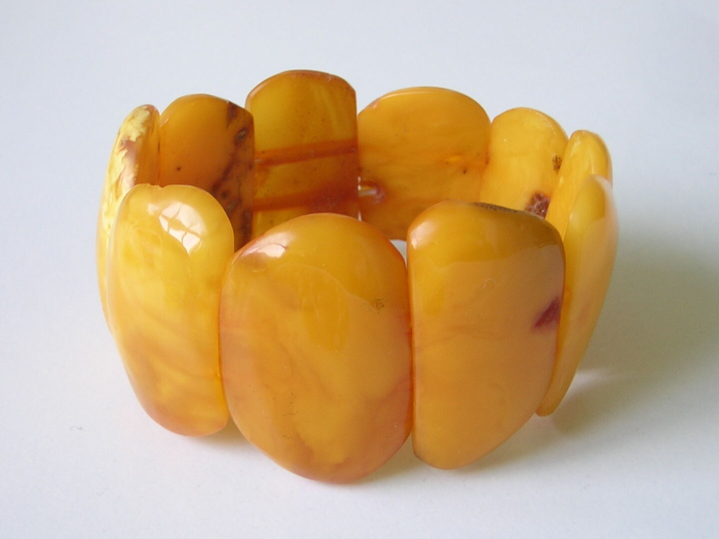 Natural Amber Bracelet Butterscotch 31.8 g Genuin… - image 3