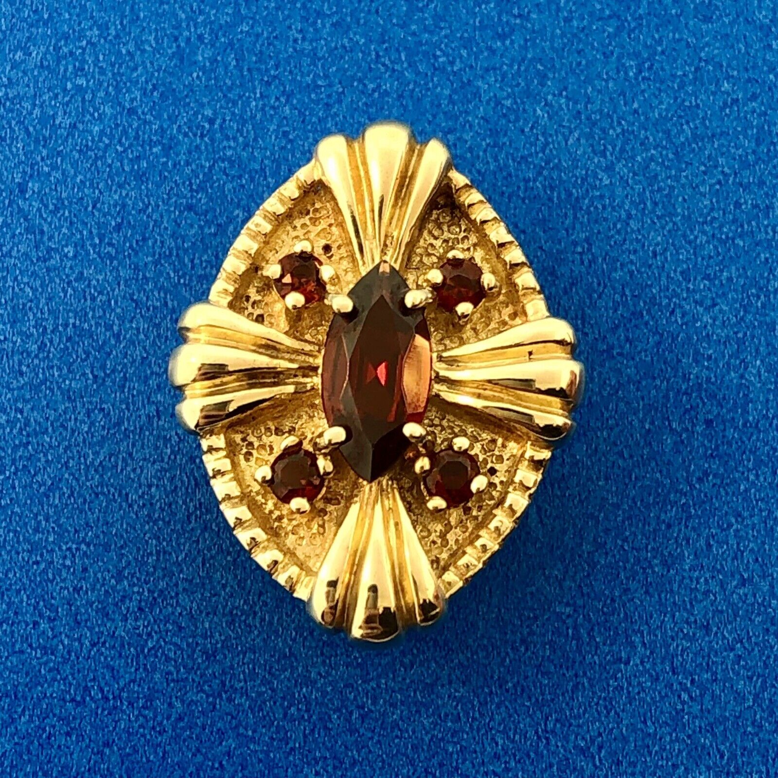 Designer DDH 10K Yellow Gold Garnet January Anniv… - image 2