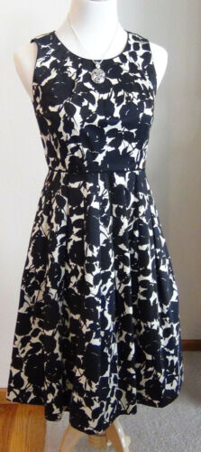 TALBOTS BLACK AND CREAM SUNDRESS - Size 2 P