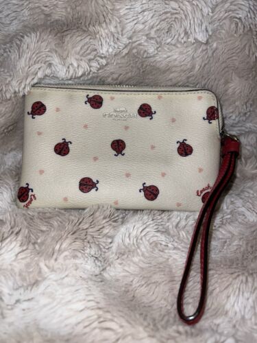 Coach Ladybug Wristlet Wallet