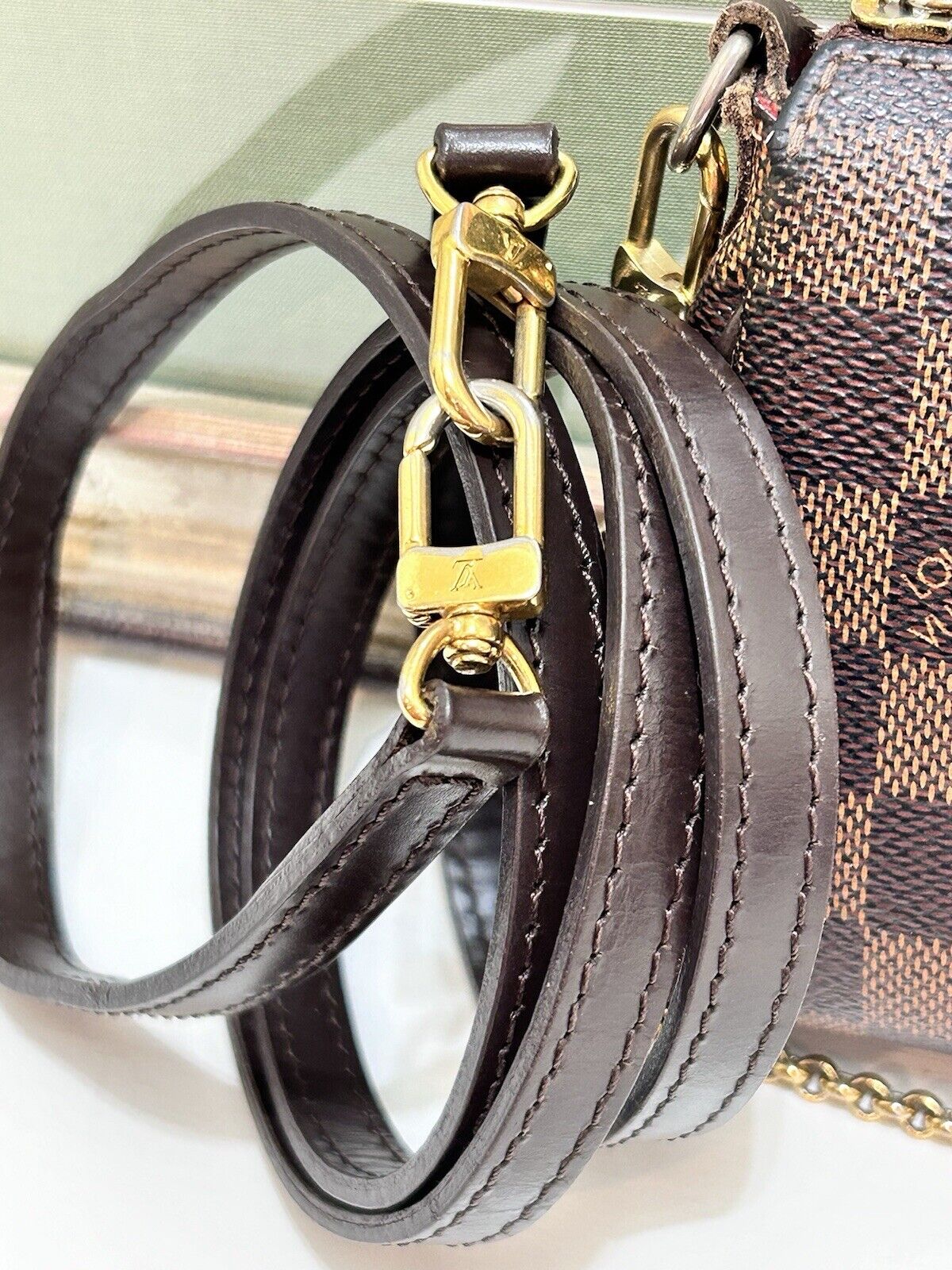 LOUIS VUITTON Eva Damier Ebene Crossbody Clutch H… - image 7