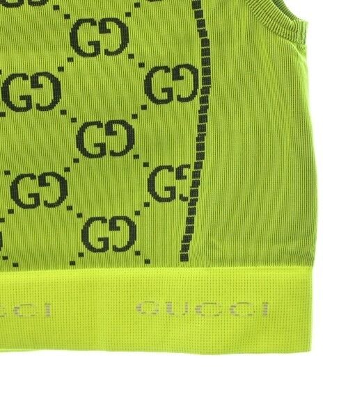 Gucci Tank Top Sports Bra Gg Logo Light Neon Gree… - image 6