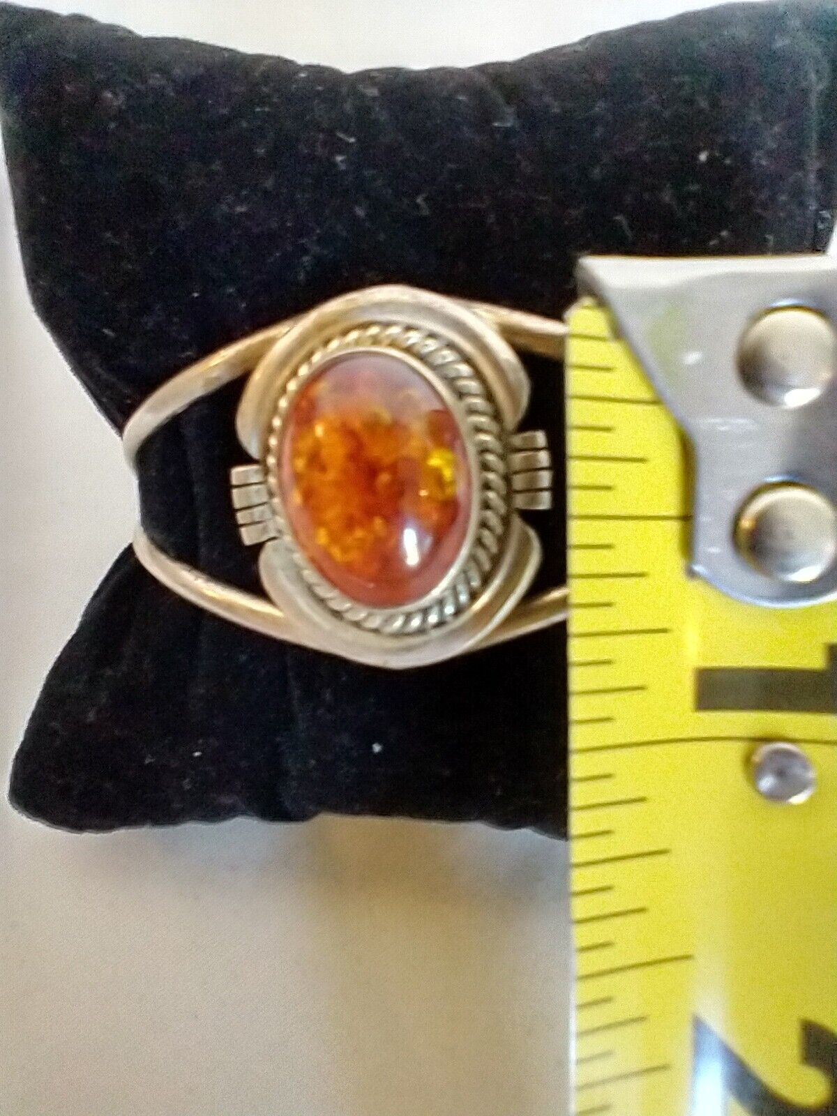 Vintage Amber Cuff Bracelet - image 6