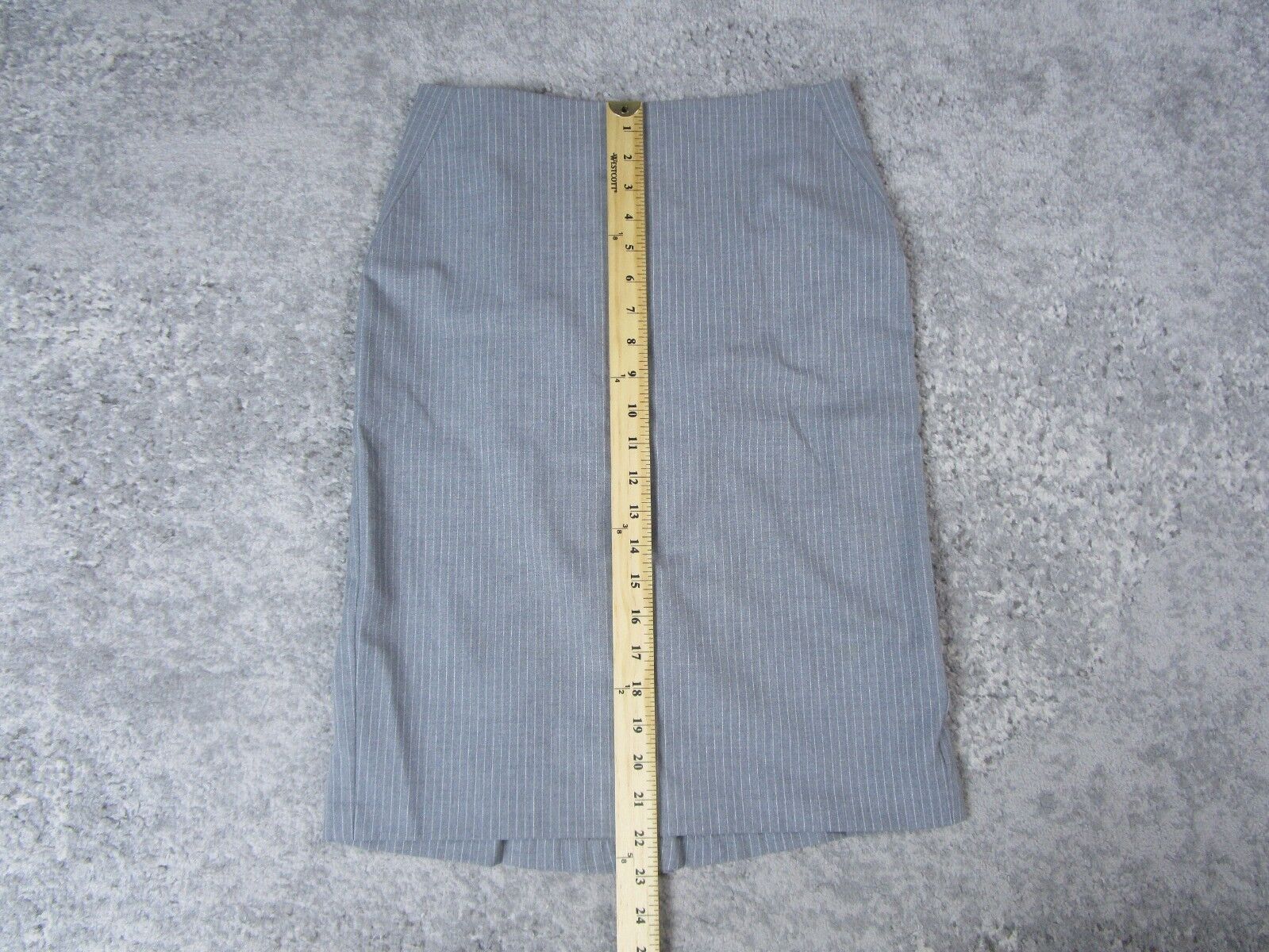 Ann Taylor Skirt Womens 2 Mini Gray Striped Work … - image 7