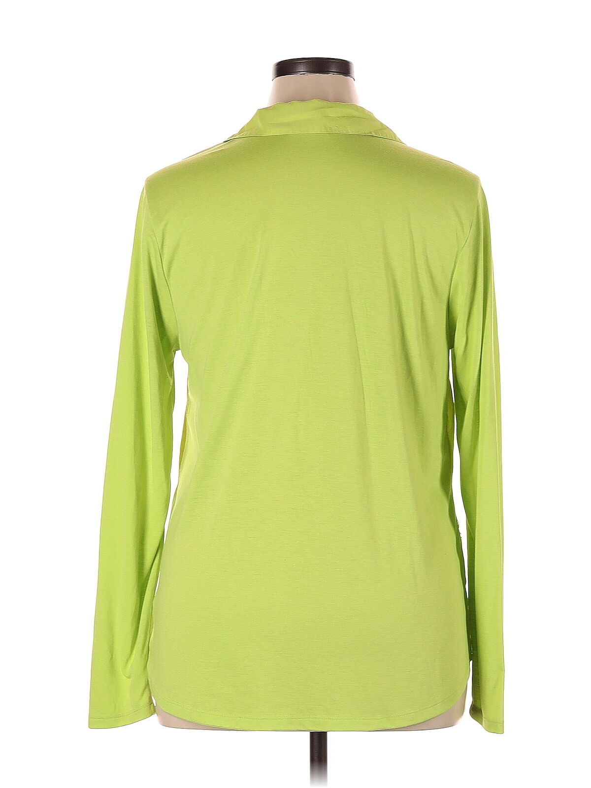 Liz Claiborne Women Green Long Sleeve Blouse XL - image 2