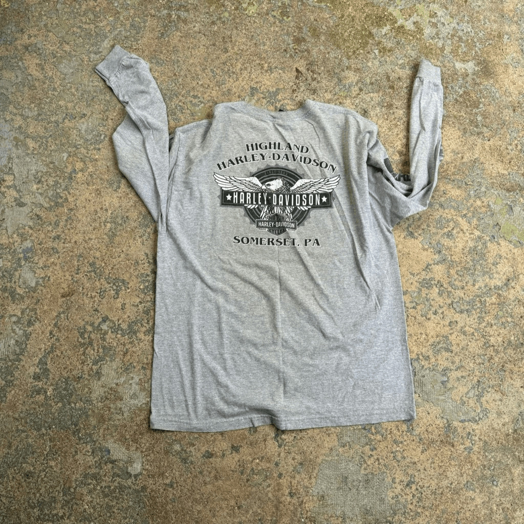 Harley Davidson Motorcycles Y2K Long Sleeve Biker… - image 4