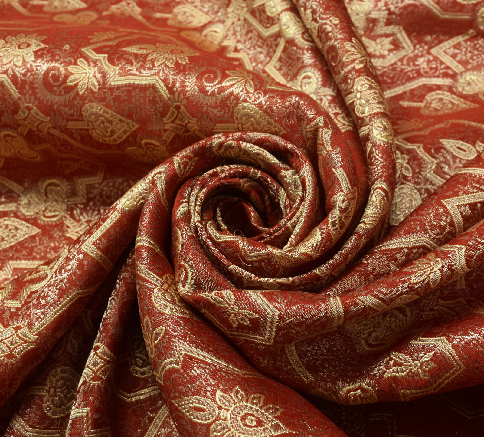 Sushila Vintage Heavy Saree Pure Satin Silk Banar… - image 7