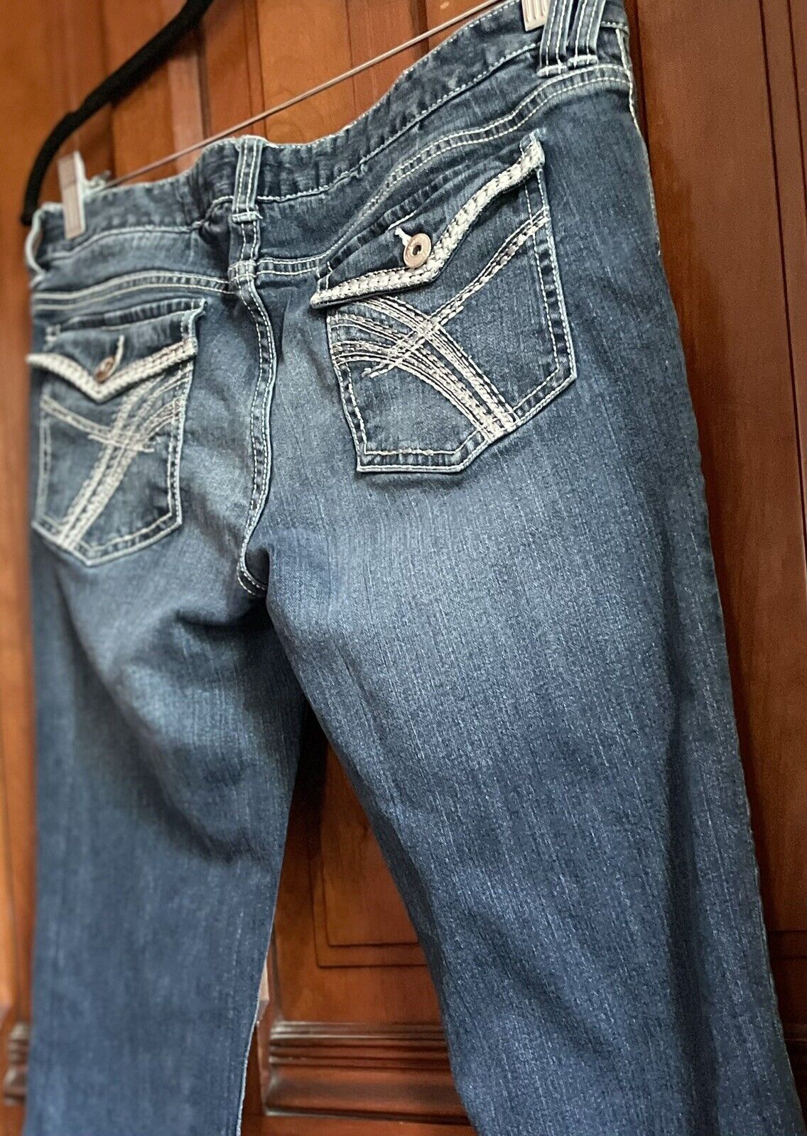 Vtg 90s Y2K 00s Rue 21 Premiere Denim Jeans Low R… - image 2