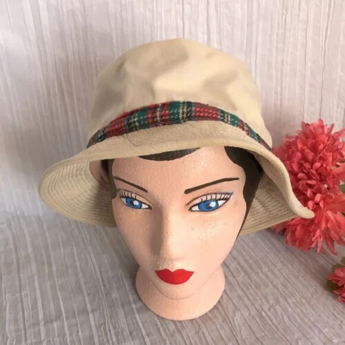 Vintage tan L L BEAN mens or womans fishing hat b… - image 1