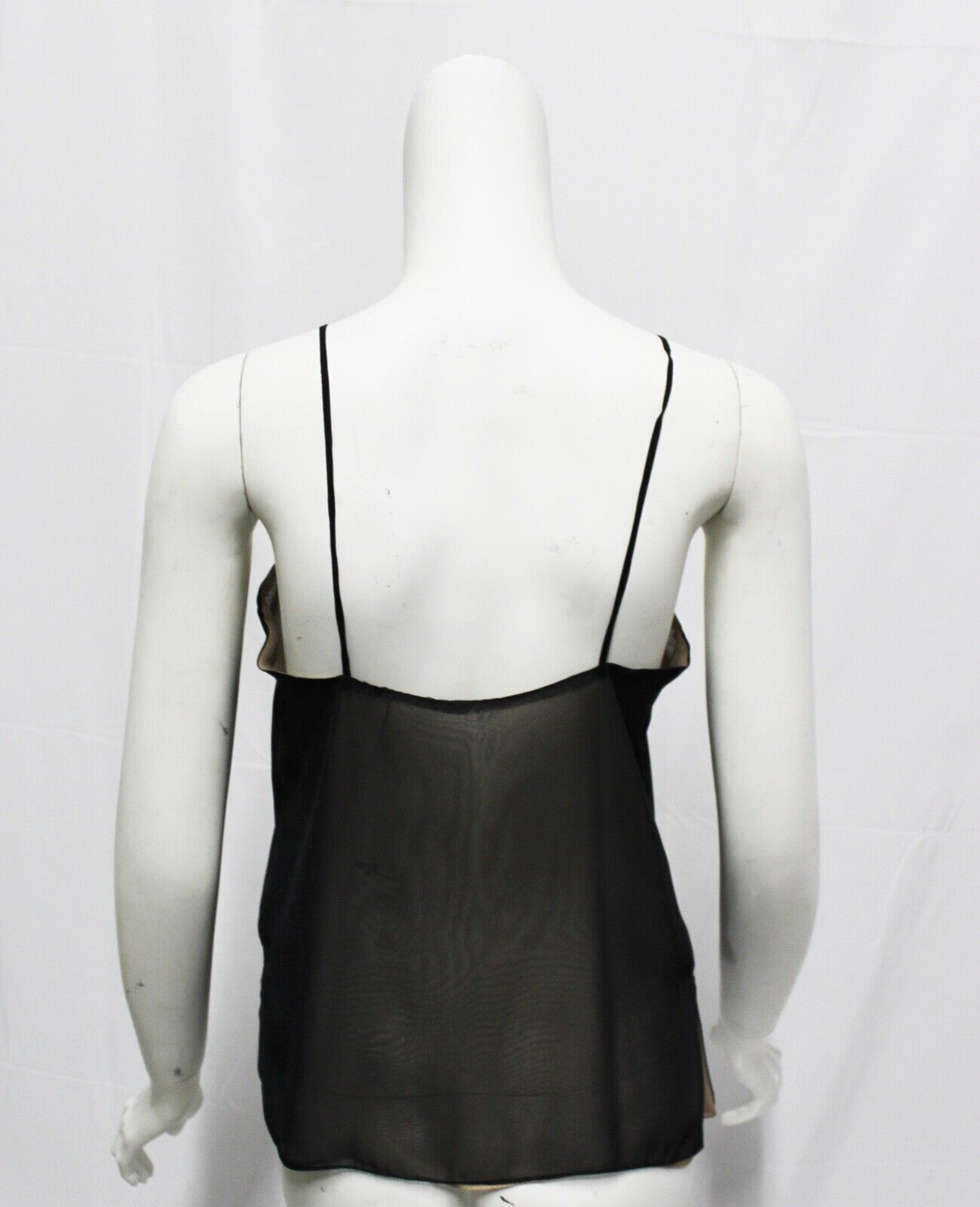 Vintage Custom-Made Womens Sheer Black Spaghetti … - image 3