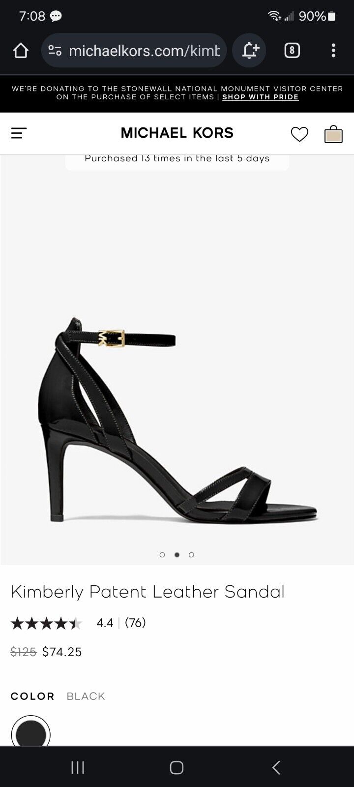 Michael Kors  Black Open Toe Heels - image 9