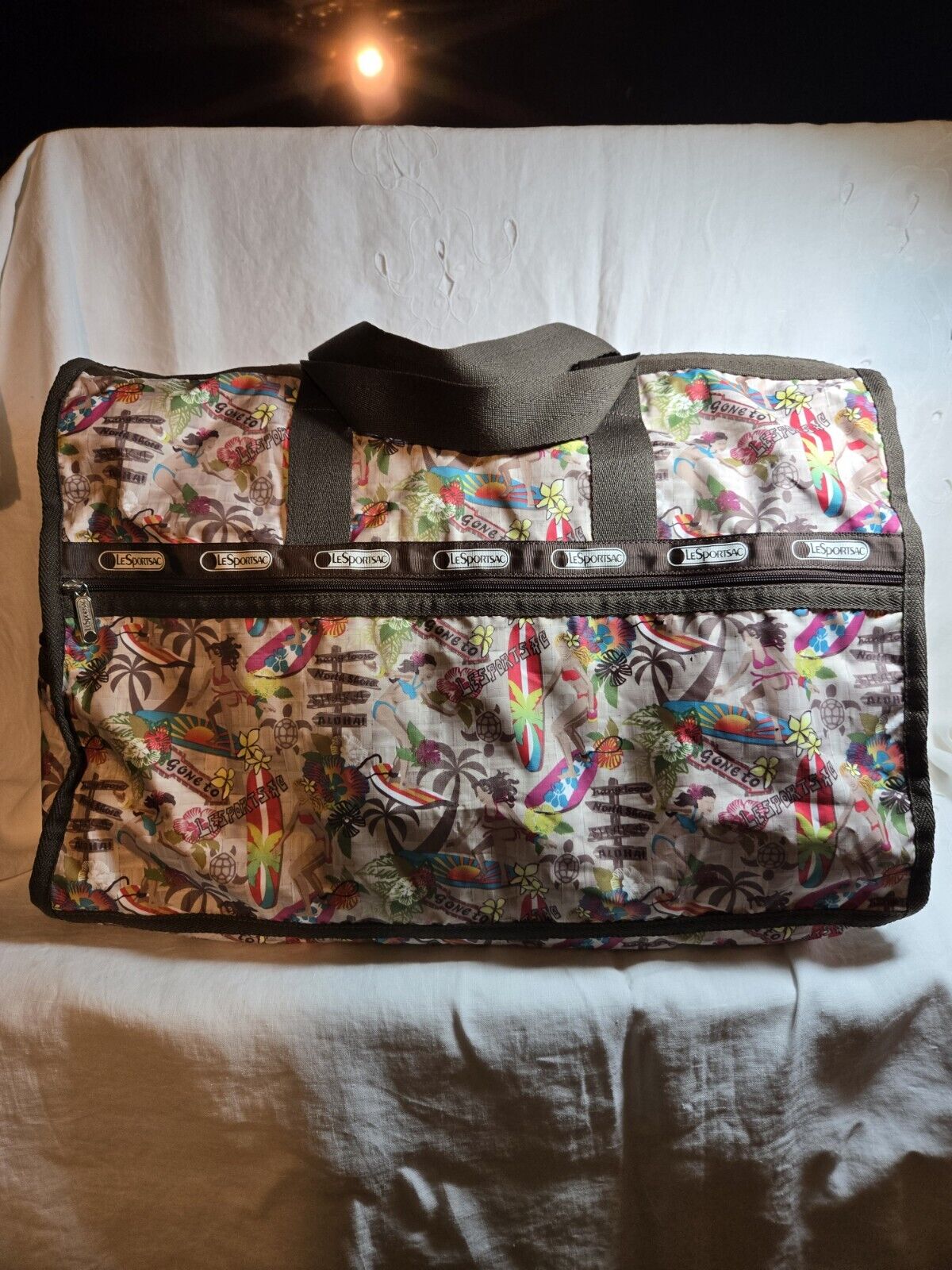 LeSportsac Weekender Travel Bag Hawaiian Stamps - image 1