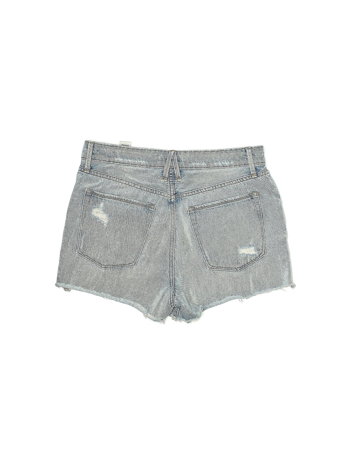 Good American Women Silver Denim Shorts 6 - image 2