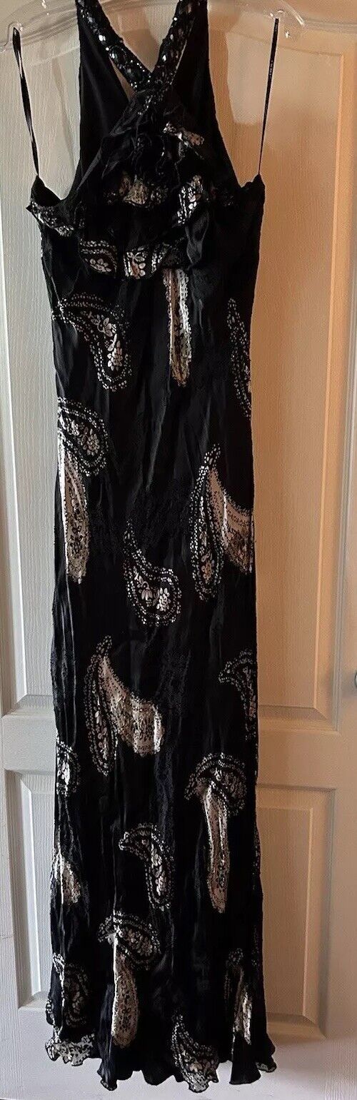 Cachet Black White Paisley Size 16 Silk Blend Wom… - image 3