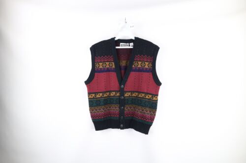 Vtg 90s Streetwear Womens Medium Rainbow Southwes… - image 1